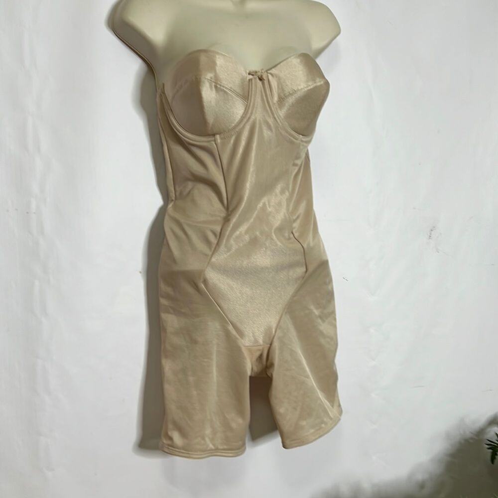 Miraclesuit Beige Strapless Shaping Bodysuit